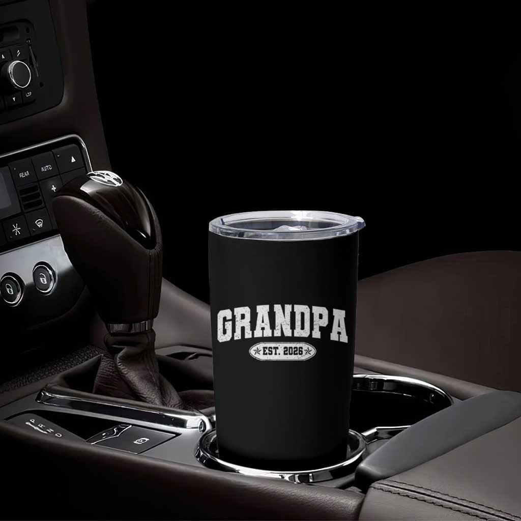 Grandpa Est 2026 Tumbler Cup Promoted To Grandpa Paternity Fathers Day - Wonder Print Shop