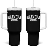 Grandpa Est 2026 Tumbler With Handle Promoted To Grandpa Paternity Fathers Day - Wonder Print Shop