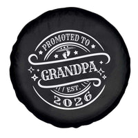 Promoted To Grandpa Est. 2026 Spare Tire Cover Grandparents Baby Announcement Fathers Day - Wonder Print Shop