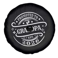 Promoted To Grandpa Est. 2026 Spare Tire Cover Grandparents Baby Announcement Fathers Day - Wonder Print Shop