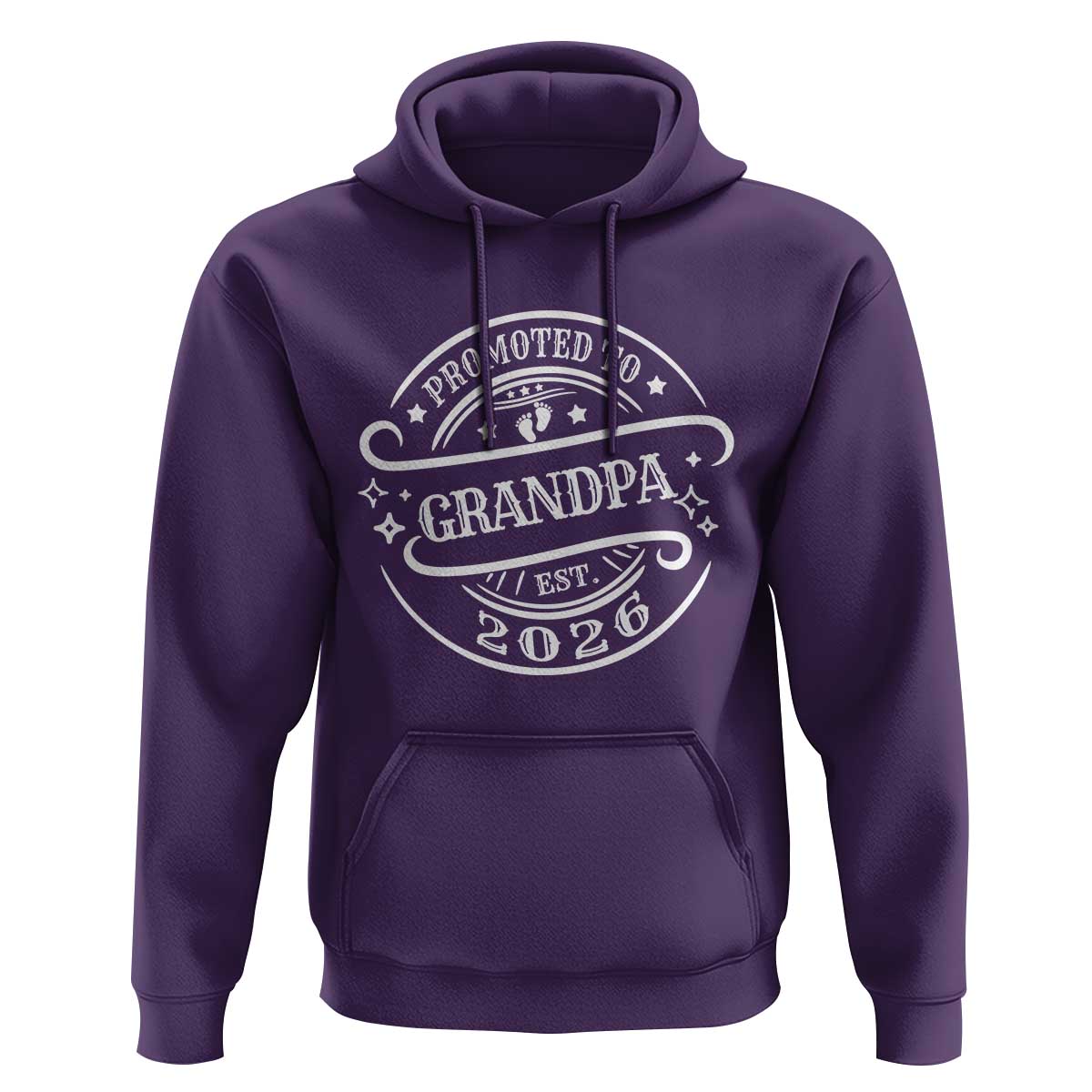 Promoted To Grandpa Est. 2026 Hoodie Grandparents Baby Announcement Fathers Day - Wonder Print Shop