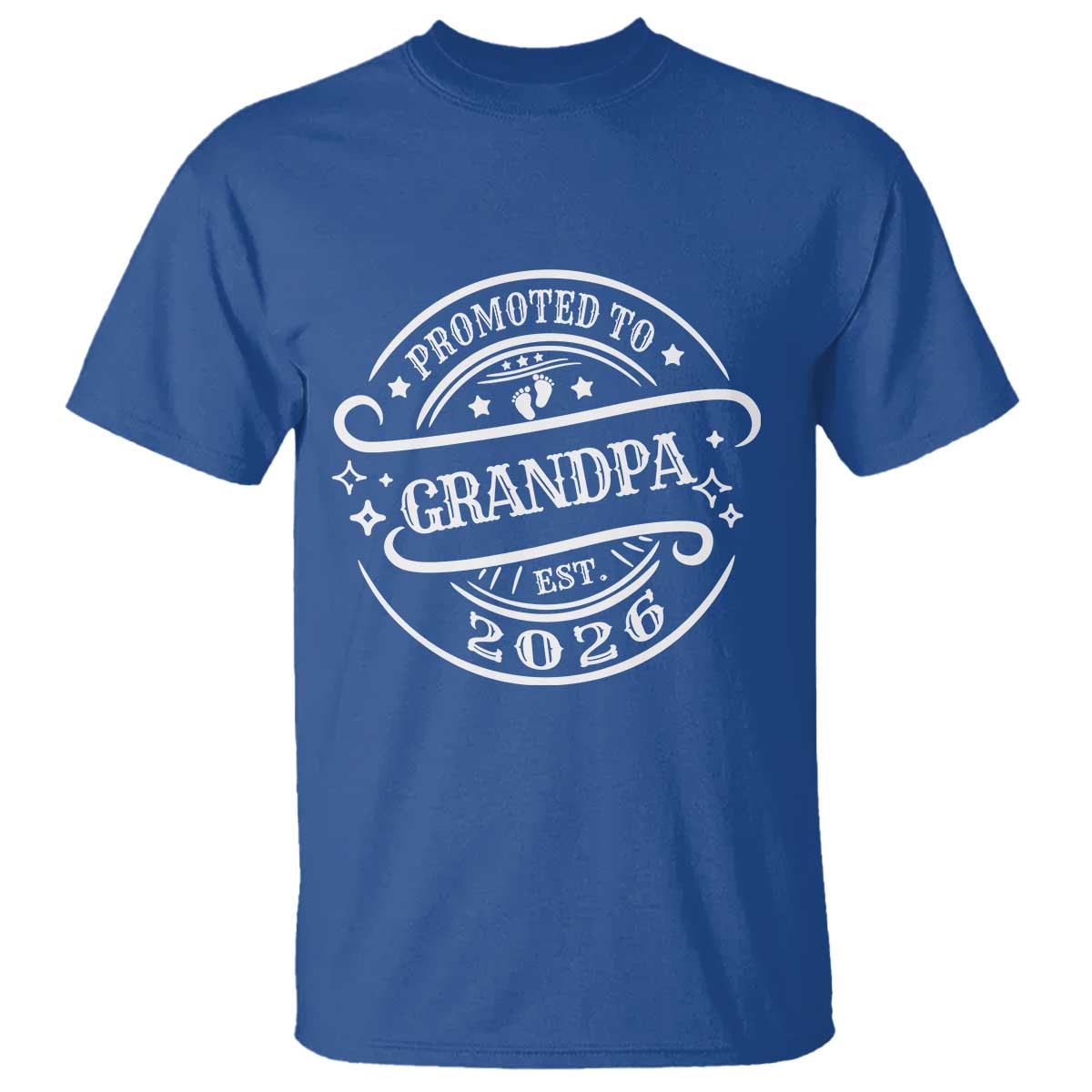 Promoted To Grandpa Est. 2026 T Shirt Grandparents Baby Announcement Fathers Day - Wonder Print Shop