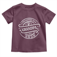 Promoted To Grandpa Est. 2026 Toddler T Shirt Grandparents Baby Announcement Fathers Day - Wonder Print Shop