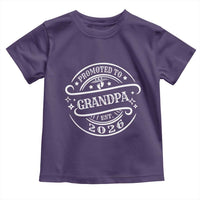 Promoted To Grandpa Est. 2026 Toddler T Shirt Grandparents Baby Announcement Fathers Day - Wonder Print Shop