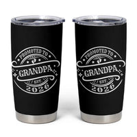 Promoted To Grandpa Est. 2026 Tumbler Cup Grandparents Baby Announcement Fathers Day - Wonder Print Shop