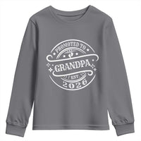 Promoted To Grandpa Est. 2026 Youth Sweatshirt Grandparents Baby Announcement Fathers Day - Wonder Print Shop
