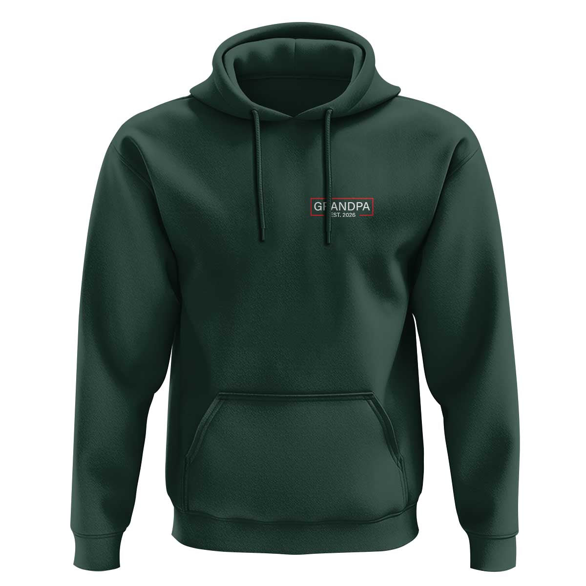 Grandpa Est 2026 Hoodie Logo Promoted To Grandpa Paternity Fathers Day - Wonder Print Shop