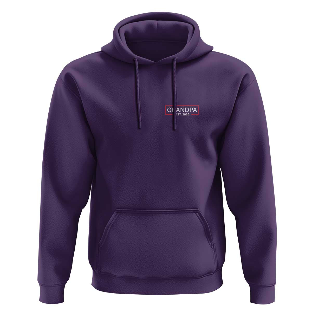 Grandpa Est 2026 Hoodie Logo Promoted To Grandpa Paternity Fathers Day - Wonder Print Shop