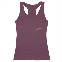 Grandpa Est 2026 Racerback Tank Top Logo Promoted To Grandpa Paternity Fathers Day - Wonder Print Shop