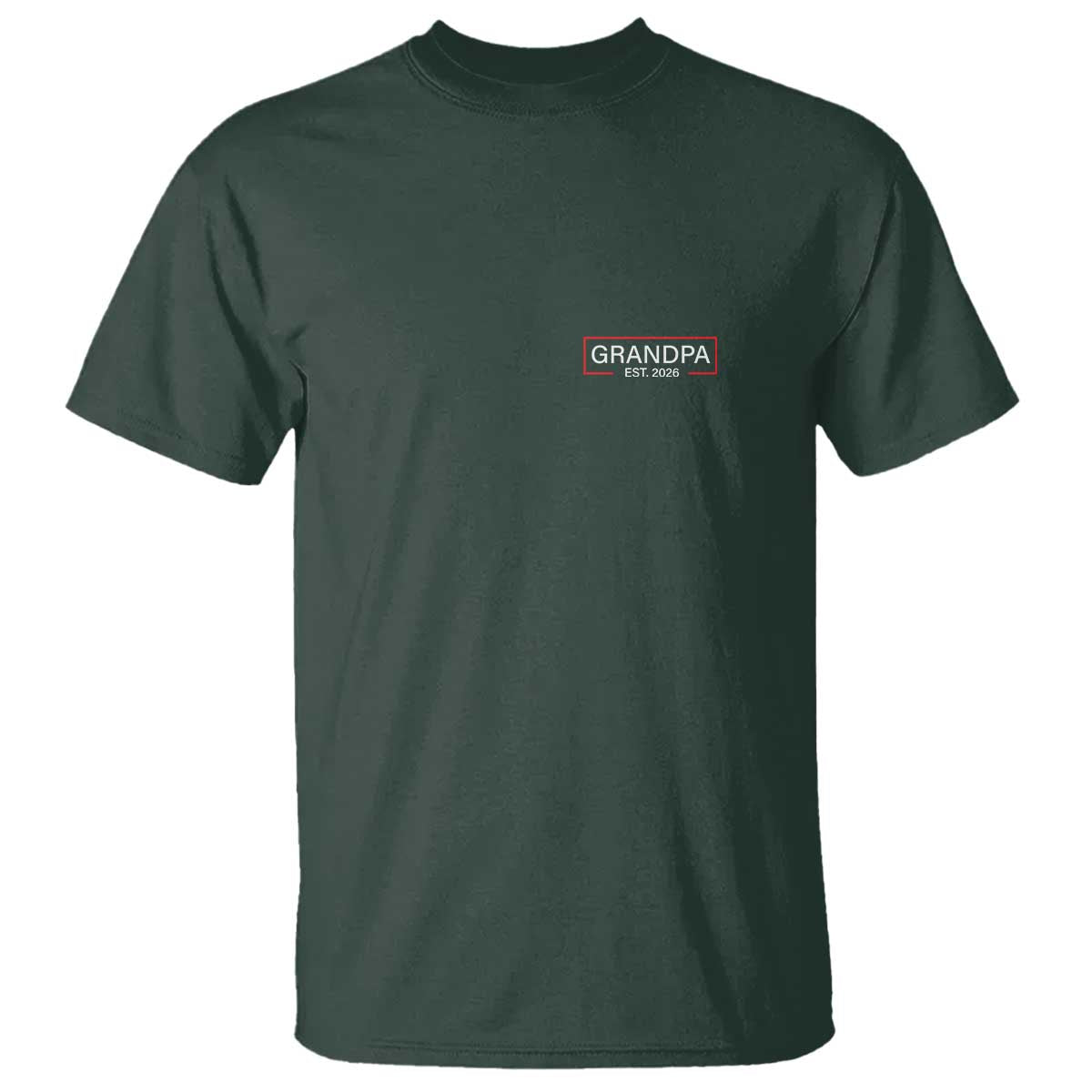 Grandpa Est 2026 T Shirt Logo Promoted To Grandpa Paternity Fathers Day - Wonder Print Shop