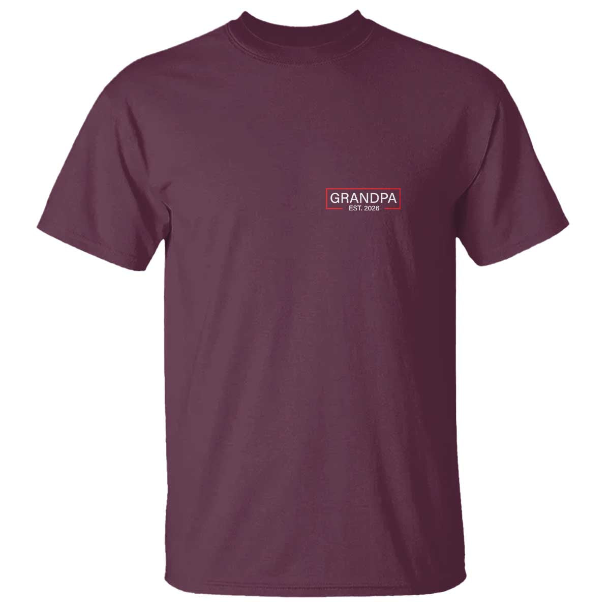 Grandpa Est 2026 T Shirt Logo Promoted To Grandpa Paternity Fathers Day - Wonder Print Shop