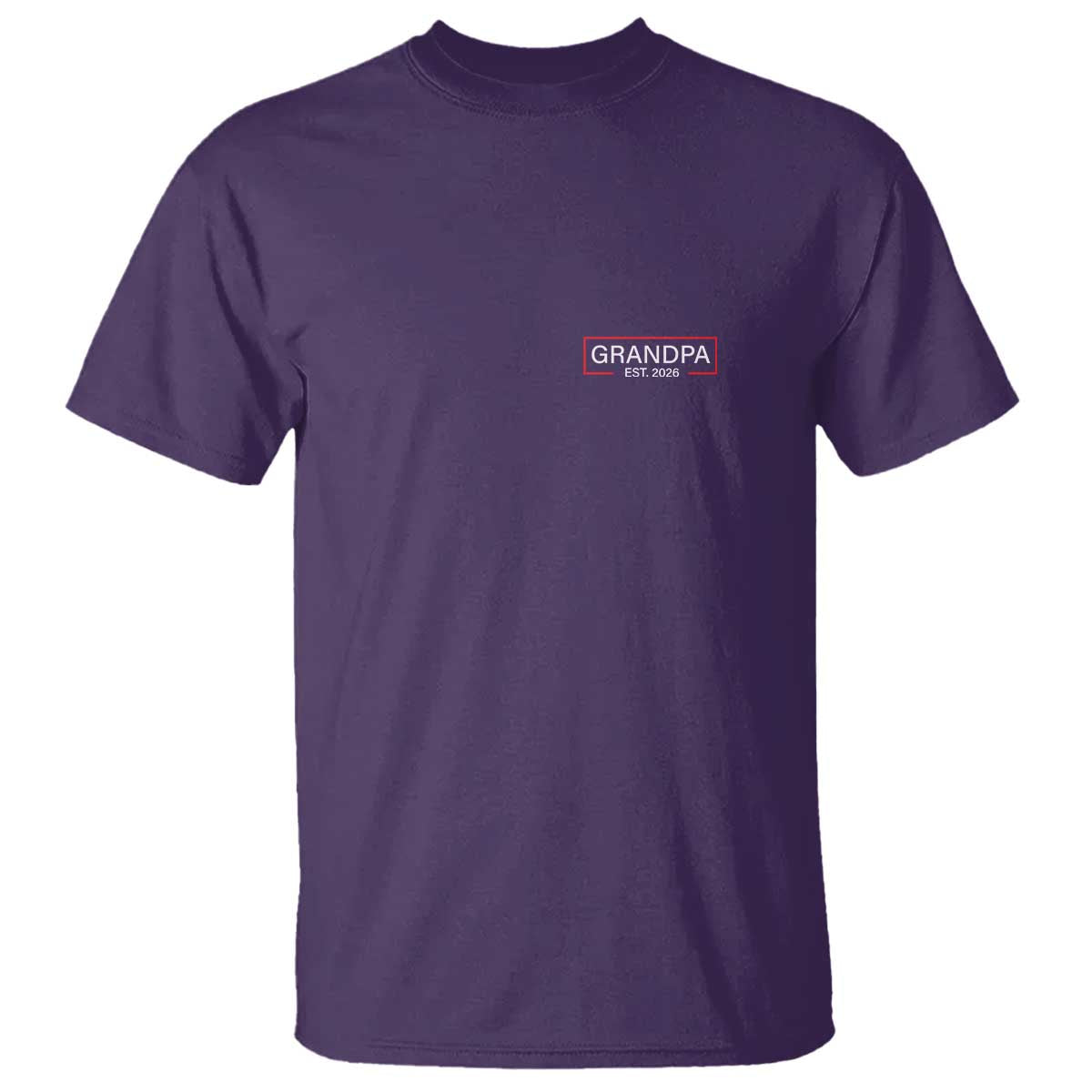 Grandpa Est 2026 T Shirt Logo Promoted To Grandpa Paternity Fathers Day - Wonder Print Shop