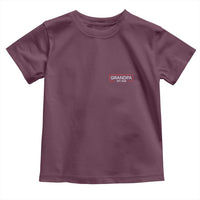 Grandpa Est 2026 Toddler T Shirt Logo Promoted To Grandpa Paternity Fathers Day - Wonder Print Shop