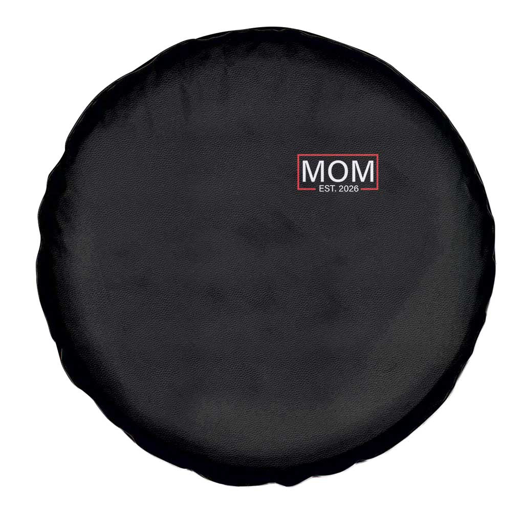 Mom Est 2026 Spare Tire Cover New Mama Pregnancy Reveal