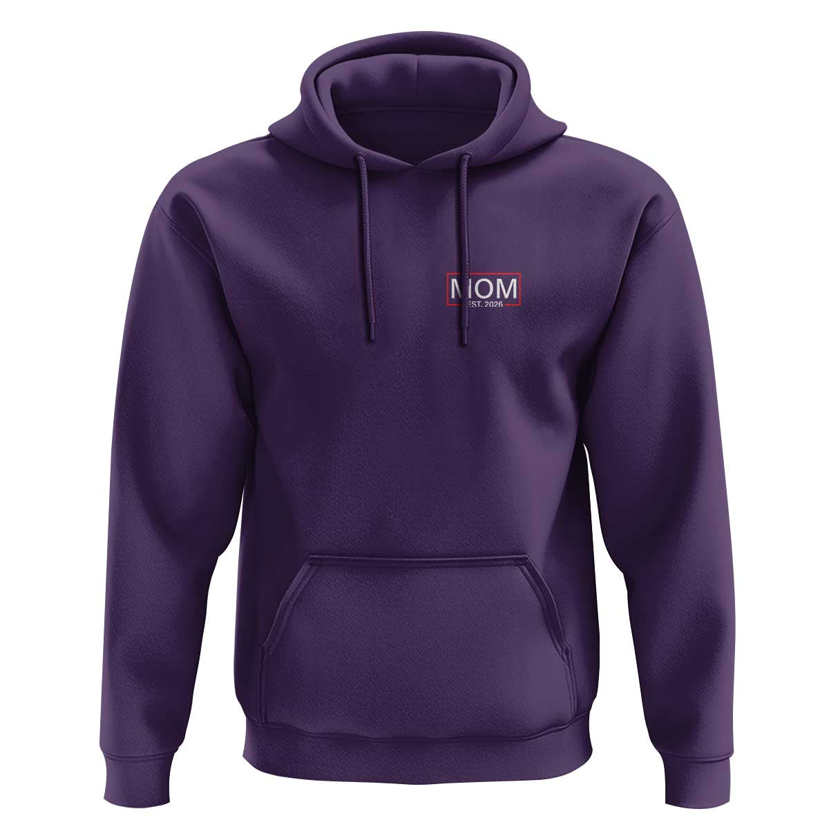 Mom Est 2026 Hoodie New Mama Pregnancy Reveal