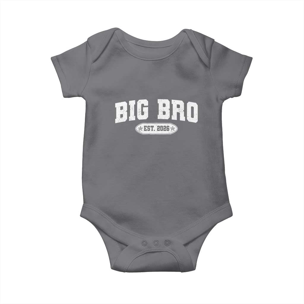 Big Bro Est 2026 Baby Onesie Promoted To Brother Sibling Reveal