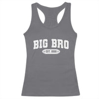 Big Bro Est 2026 Racerback Tank Top Promoted To Brother Sibling Reveal