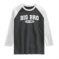 Big Bro Est 2026 Raglan Shirt Promoted To Brother Sibling Reveal