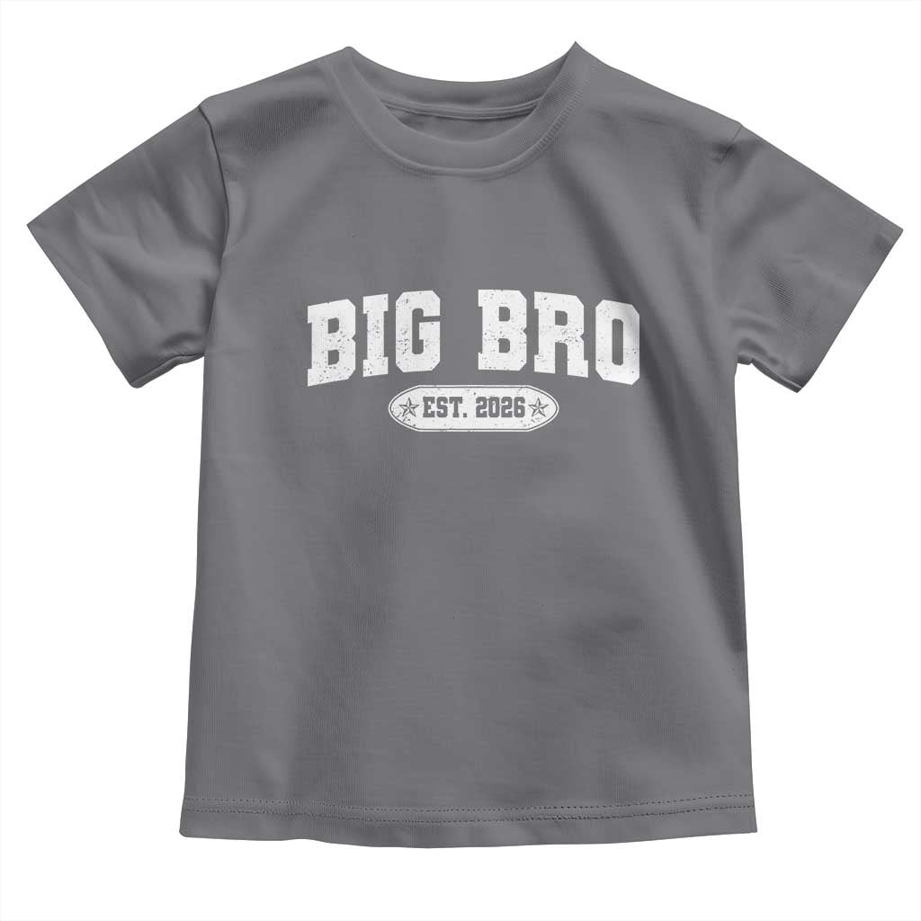 Big Bro Est 2026 Toddler T Shirt Promoted To Brother Sibling Reveal