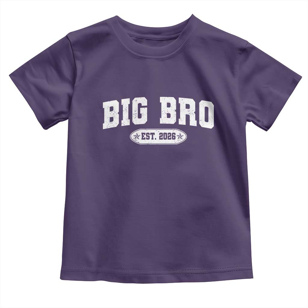 Big Bro Est 2026 Toddler T Shirt Promoted To Brother Sibling Reveal