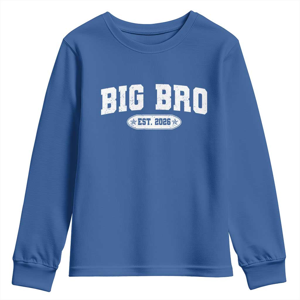 Big Bro Est 2026 Youth Sweatshirt Promoted To Brother Sibling Reveal