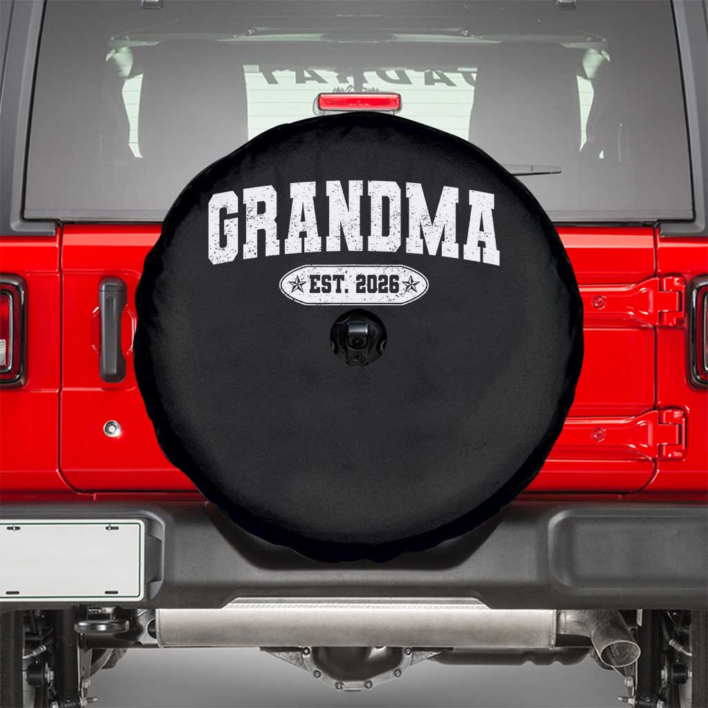 Grandma Est 2026 Spare Tire Cover Promoted To Grandparents Mothers Day