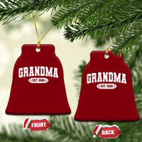 Grandma Est 2026 Ceramic Ornament Promoted To Grandparents Mothers Day