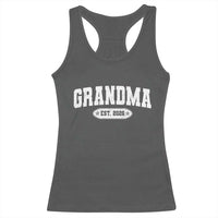 Grandma Est 2026 Racerback Tank Top Promoted To Grandparents Mothers Day