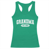Grandma Est 2026 Racerback Tank Top Promoted To Grandparents Mothers Day