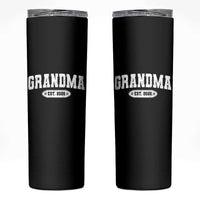 Grandma Est 2026 Skinny Tumbler Promoted To Grandparents Mothers Day