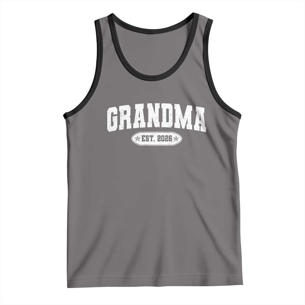 Grandma Est 2026 Tank Top Promoted To Grandparents Mothers Day