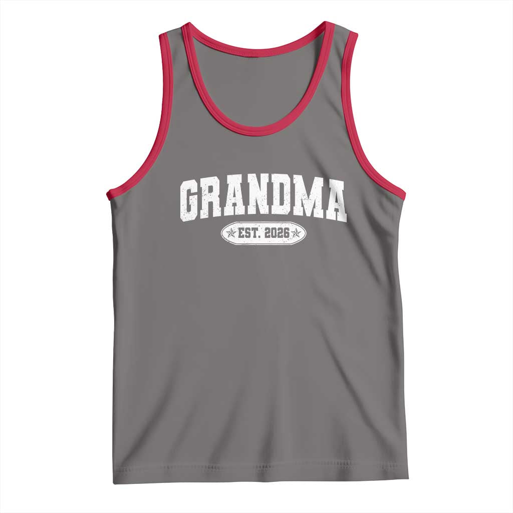 Grandma Est 2026 Tank Top Promoted To Grandparents Mothers Day