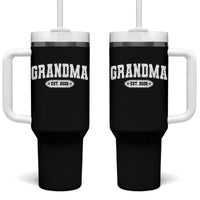 Grandma Est 2026 Tumbler With Handle Promoted To Grandparents Mothers Day