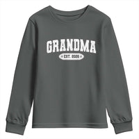 Grandma Est 2026 Youth Sweatshirt Promoted To Grandparents Mothers Day