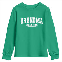 Grandma Est 2026 Youth Sweatshirt Promoted To Grandparents Mothers Day