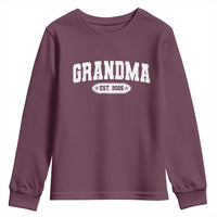 Grandma Est 2026 Youth Sweatshirt Promoted To Grandparents Mothers Day