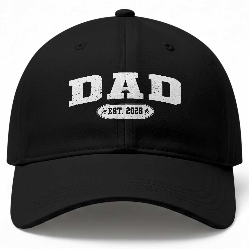 New Dad 2026 Baseball Cap Promoted To Daddy Est 2026