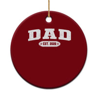 New Dad 2026 Ceramic Ornament Promoted To Daddy Est 2026 - Wonder Print Shop