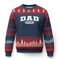 New Dad 2026 Ugly Christmas Sweater Promoted To Daddy Est 2026 - Wonder Print Shop