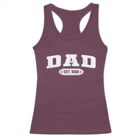 New Dad 2026 Racerback Tank Top Promoted To Daddy Est 2026 - Wonder Print Shop