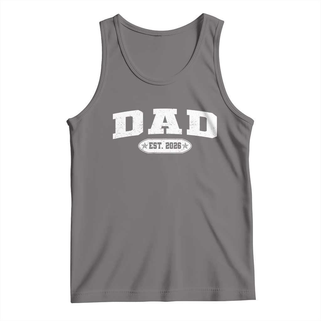 New Dad 2026 Tank Top Promoted To Daddy Est 2026 - Wonder Print Shop