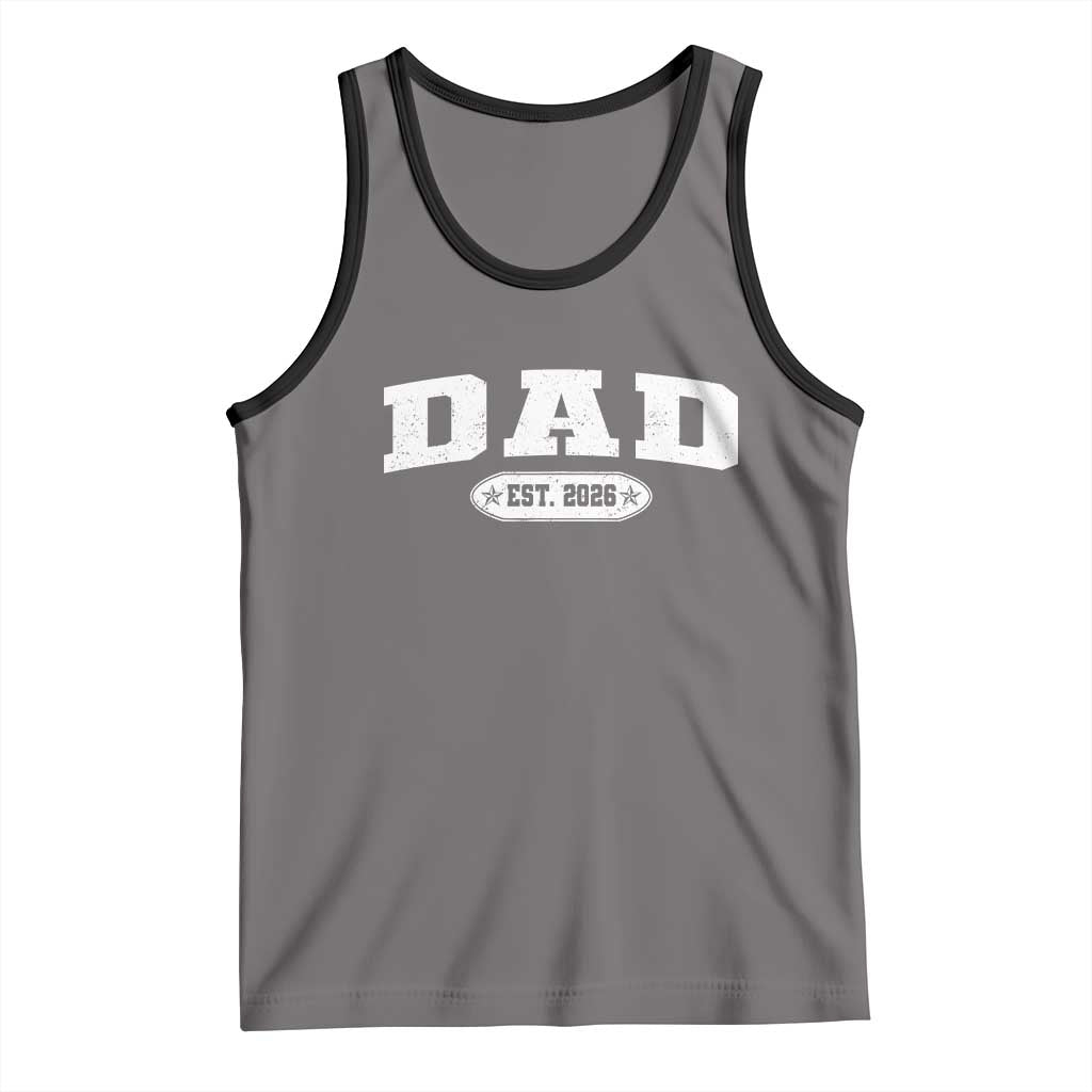 New Dad 2026 Tank Top Promoted To Daddy Est 2026 - Wonder Print Shop