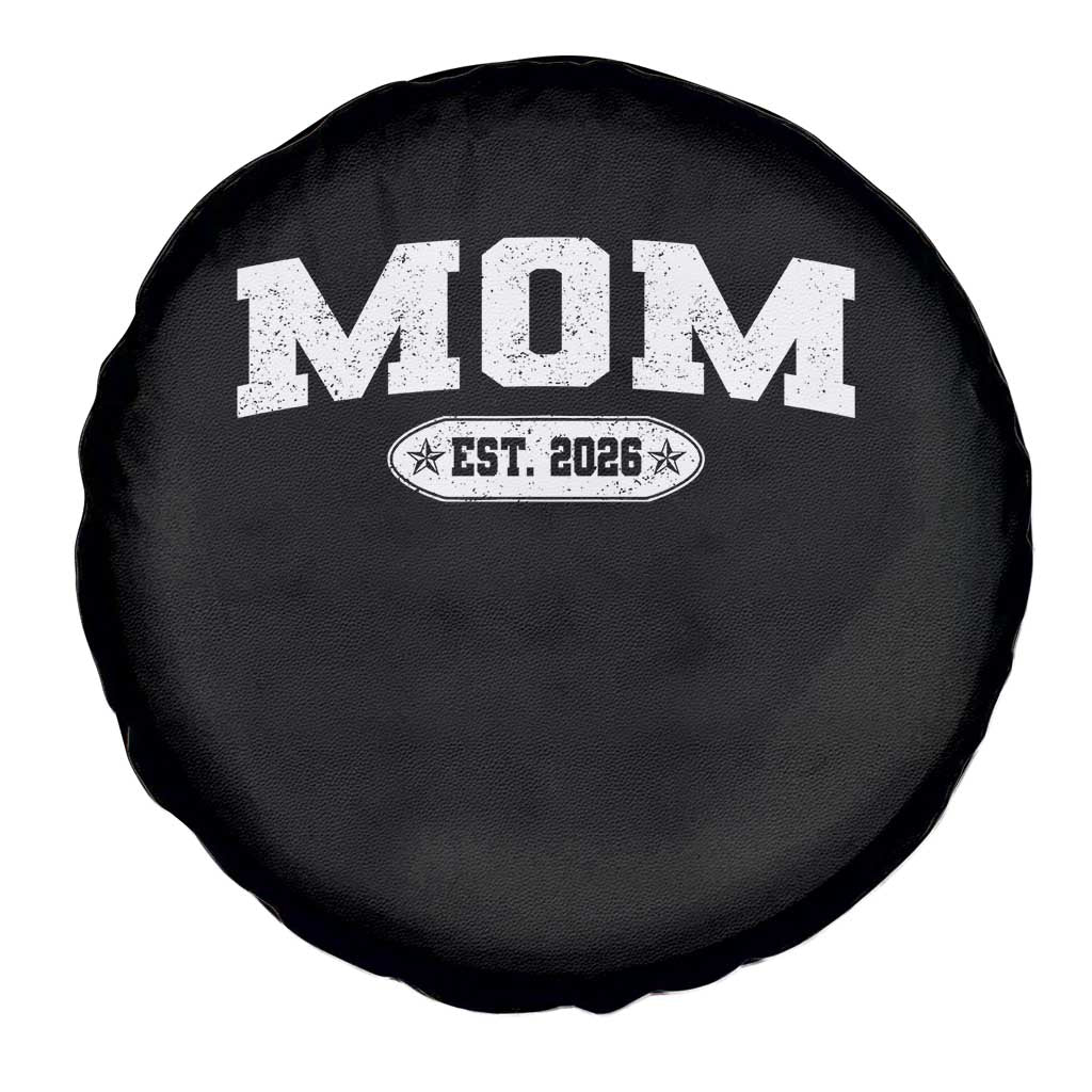 Mom Est 2026 Spare Tire Cover Promoted To Mama Baby Announcement Mothers Day