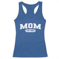 Mom Est 2026 Racerback Tank Top Promoted To Mama Baby Announcement Mothers Day