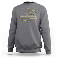 Promoted To Dad Est 2026 Sweatshirt Retro Camo American Flag