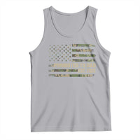 Promoted To Dad Est 2026 Tank Top Retro Camo American Flag