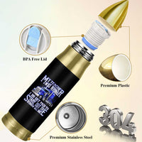 Funny Truck Driver Bullet Tumbler My Teacher was Wrong Trucker Gift