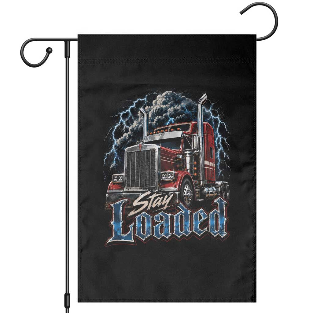 Truck Driver Garden Flag Funny Trucker Husband Big Rig Semi Trailer Truckin