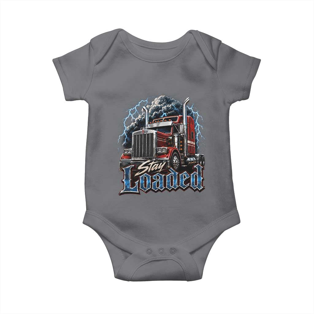 Truck Driver Baby Onesie Funny Trucker Husband Big Rig Semi Trailer Truckin