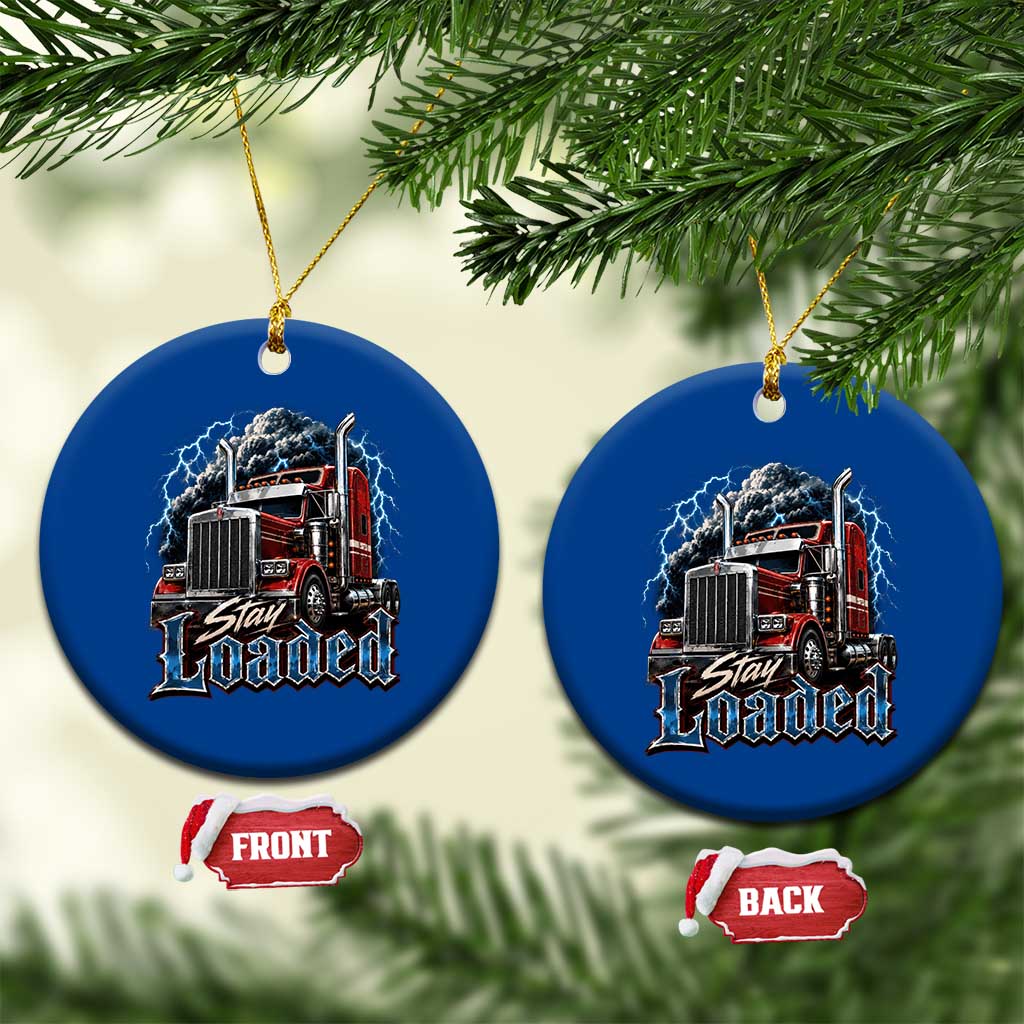 Truck Driver Ceramic Ornament Funny Trucker Husband Big Rig Semi Trailer Truckin